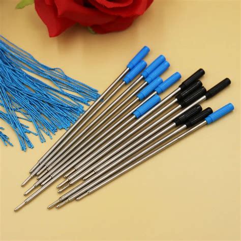 5pcs Black,blue style Ballpoint pen Refill Medium nib New Suitable for ...