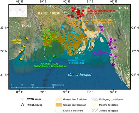 Ganges Brahmaputra Delta Map