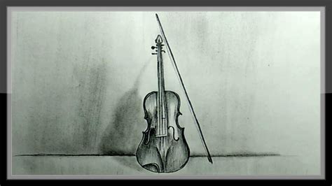 Pencil Drawing A Beautiful Violin Step By Step - YouTube