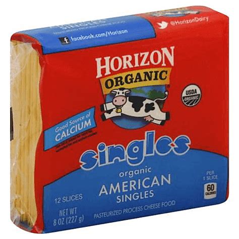 Horizon Organic Singles Organic American Cheese Product 12 ea | Buehler's