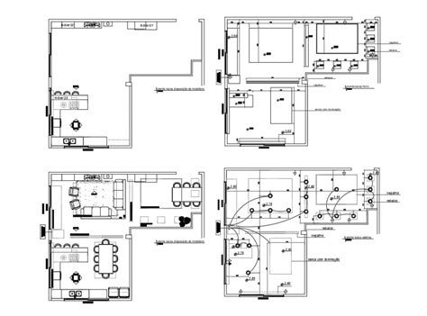 Kitchen and Living Room Layout Plan