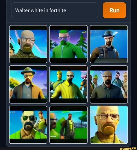 Walter white in fortnite Run - iFunny