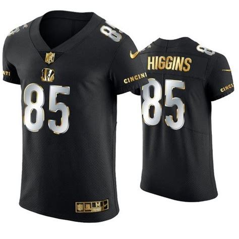 Bengals Tee Higgins All-Black Golden Edition Jersey – US Sports Nation