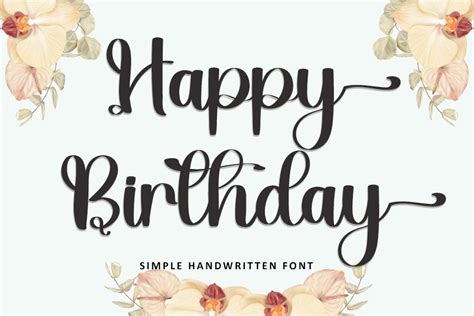 Happy Birthday Font by Inermedia STUDIO · Creative Fabrica