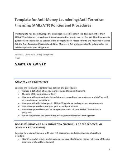 Company Policies And Procedures Template Database