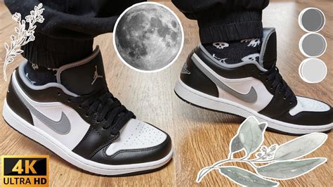 Air Jordan 1 Low Black White Grey / Unbox & ON FEET / EP.185 - YouTube