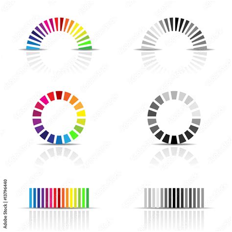 vector illustration of colour profile samples, cmyk, rgb Stock Illustration | Adobe Stock