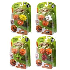 Amazon.com: Annoying Orange Mini Figure Kitchen Crew Collectibles 3-Pack Set Of 4: Toys & Games