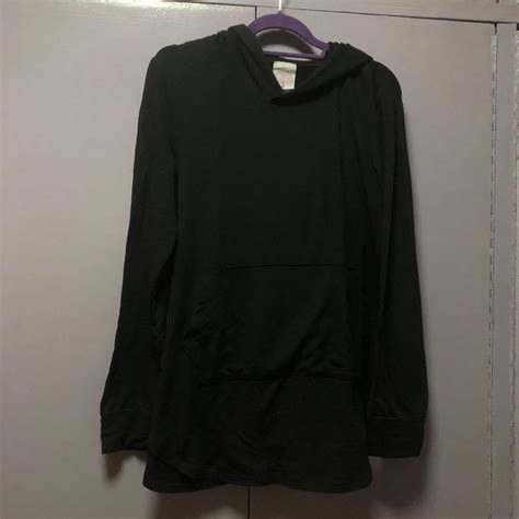 Plain black hoodie, Women's Fashion, Coats, Jackets and Outerwear on ...