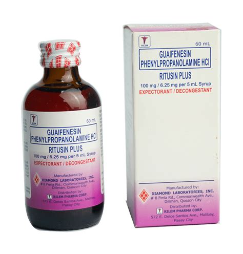 Guaifenesin + PPA Syrup - Diamond Laboratories, Inc.