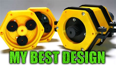 3D Printed Stackable PLANETARY GEARBOX - Unlimited Gear Ratio - YouTube