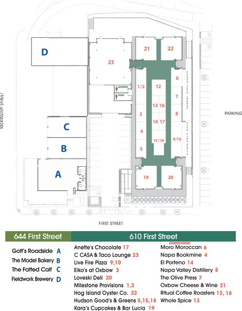 Oxbow Vendor Map | Oxbow Public Market