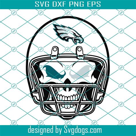 Philadelphia Eagles Skull Helmet Svg, Sport Svg, Football Svg, Football Teams Svg, NFL Svg ...