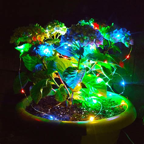 Solar Powered LED Fairy Lights - 33 Foot - Waterproof with 100 Multi ...