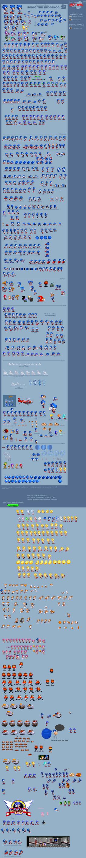 ModGen Classic Sonic cleaned up by Jonfinetails on DeviantArt