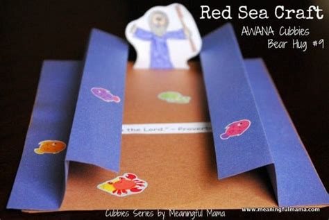 Moses And The Red Sea Sunday School Craft