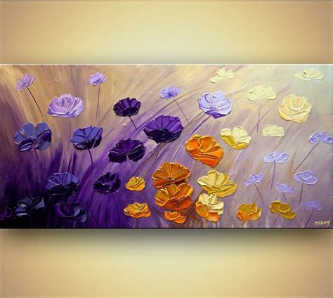 The Garden Abstract art by Osnat Tzadok #abstractart | Flower painting original, Modern abstract ...