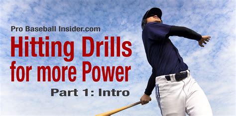 Baseball Hitting Drills for Power - Part 1, Intro [video] - Pro ...