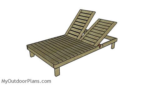 Double Chaise Lounge Plans | MyOutdoorPlans | Free Woodworking Plans ...