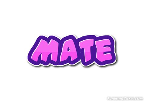 Mate Logo | Free Name Design Tool from Flaming Text