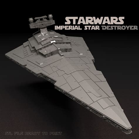 Star Wars Imperial Star Destroyer 3D Print Model Stl 3D model 3D printable | CGTrader