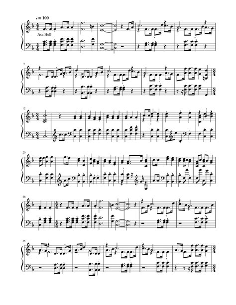 Praise the Lord, praise the Lord, praise the Lord - Asa Hull Sheet music for Piano (Solo ...