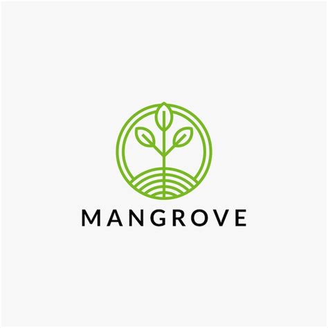 Premium Vector | Mangrove tree template logo design