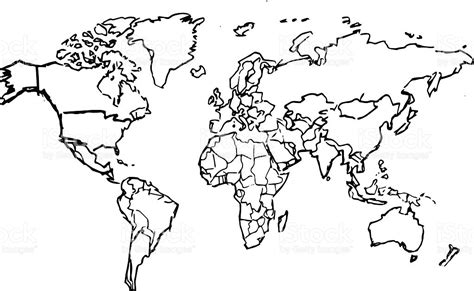 World Map For Drawing at GetDrawings | Free download