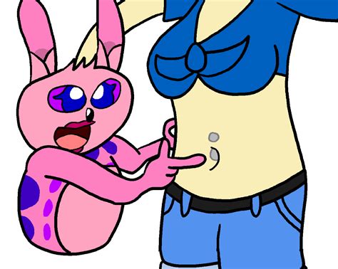 Tickle tummy Loves Bella's Navel (Gif) by ArellArtChannel on DeviantArt