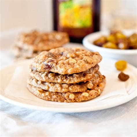 Dark Rum Oatmeal Raisin Cookies - Averie Cooks