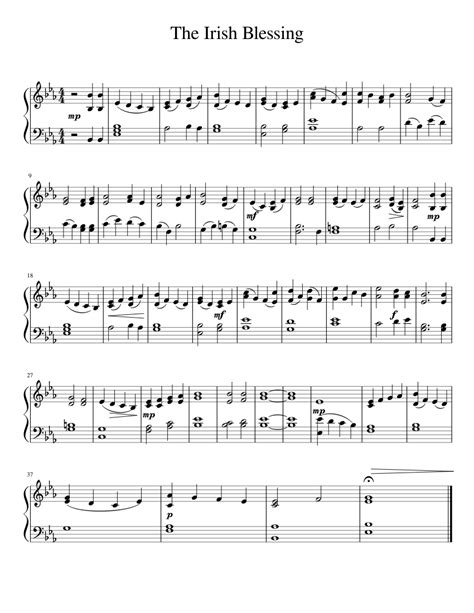 The Irish Blessing Sheet music for Piano | Download free in PDF or MIDI | Musescore.com