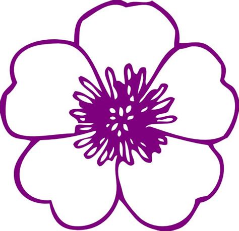 Violet Flower Clipart - Clip Art Library | Flower clipart, Vector ...