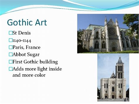 Gothic Art Professor A DAscoli Gothic Art Characteristics