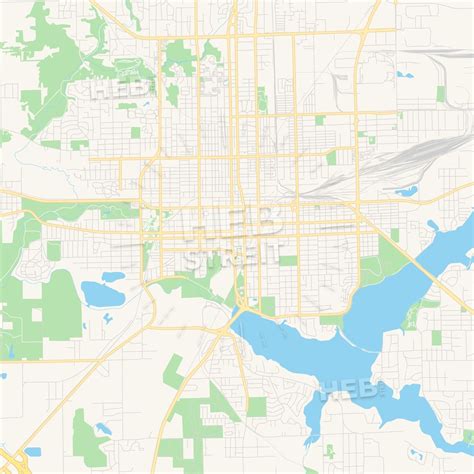 Empty vector map of Decatur, Illinois, USA | HEBSTREITS Sketches | Map vector, Infographic ...