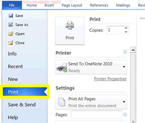 Free Microsoft Word Tutorial - Printing Basics - Printing a Document 1