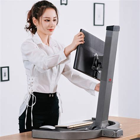 Single Display Height Adjustable Monitor Lifted Stand for 13”-32” Monitor screens – Suzhou Handy ...