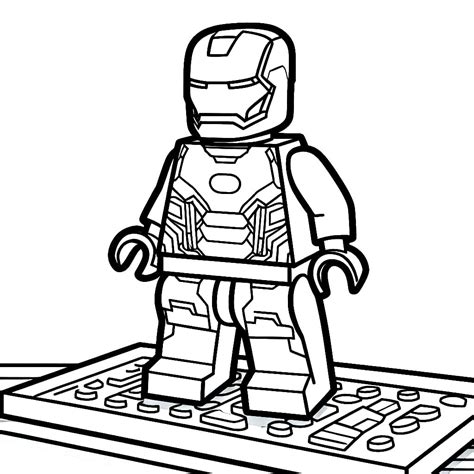 Lego Iron Man Free Printable coloring page - Download, Print or Color Online for Free