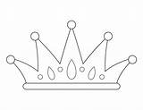 Coloring Page Of A Crown Regal Activity For Kids sketch template