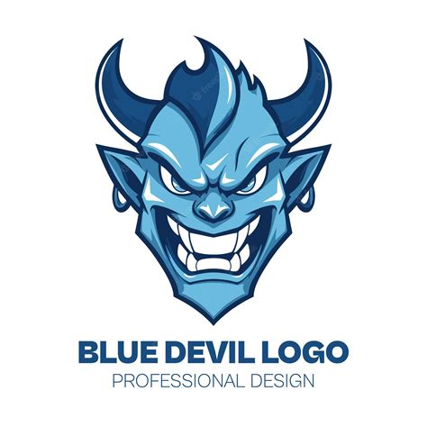 Premium Vector | Blue devil professional logo