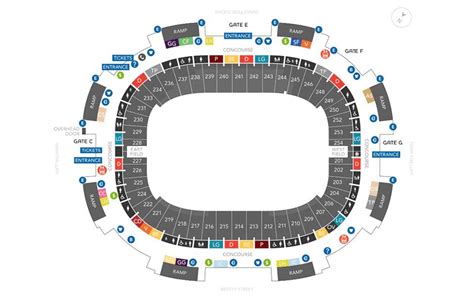 Bc stadium map - Bc place seating map with rows (British Columbia - Canada)