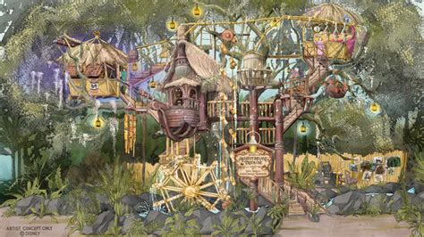 'Adventureland Treehouse' Replacing Tarzan's Treehouse at Disneyland, New Concept Art & Details ...