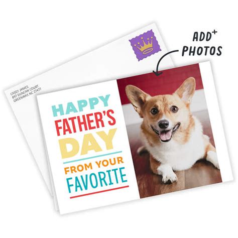 Personalized Bright Type Father’s Day Photo Card - Greeting Cards ...