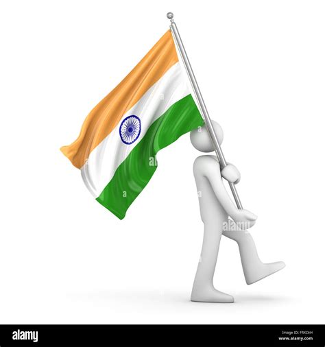 Flying indian flag hi-res stock photography and images - Alamy