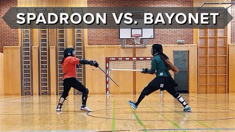 Spadroon vs. Bayonet | Sparring [HEMA] - YouTube