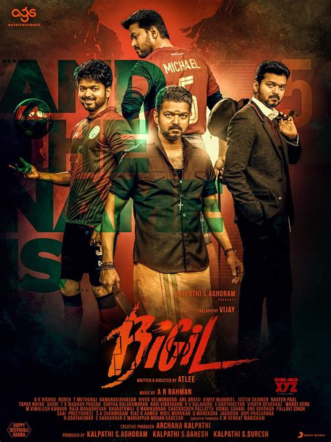 Thalapathy Vijay's Bigil Movie Second Look Posters - Social News XYZ