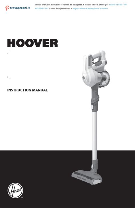 HOOVER H-FREE 100 INSTRUCTION MANUAL Pdf Download | ManualsLib