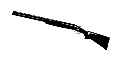 Shotgun silhouette side view. vector graphic 27504550 Vector Art at Vecteezy