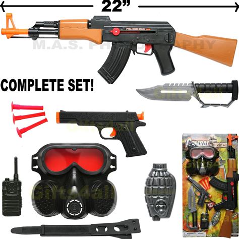 AK47 AK-47 MACHINE GUN TOY SOFT DART PISTOL ASSAULT POLICE RIFLE ...