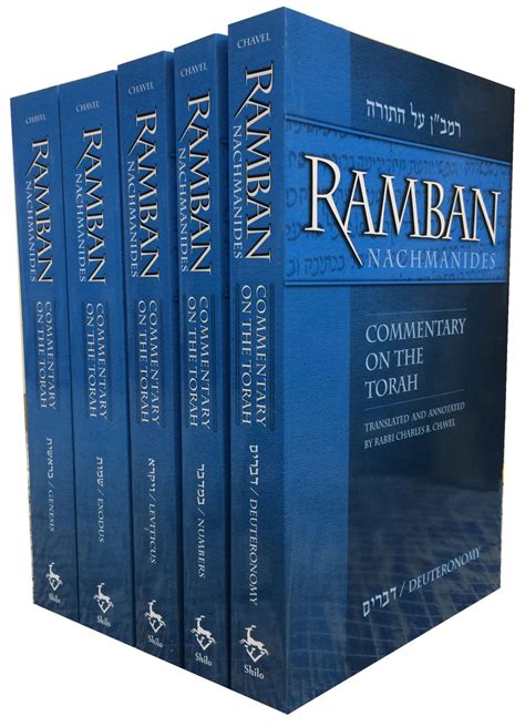 Ramban (Nachmanides): Commentary on the Torah (5 vol. set) – Shilo Publishing