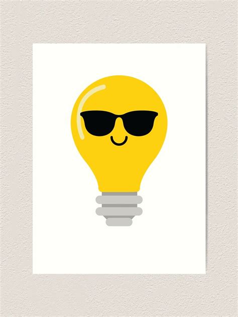 "Bulb Emoji " Art Print for Sale by HippoEmo | Redbubble